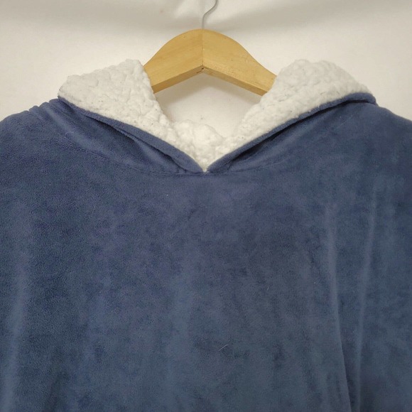 The Comfy Blanket Navy Blue Hoodie Sweatshirt Pullover One Size Long Sleeve - Picture 3 of 10